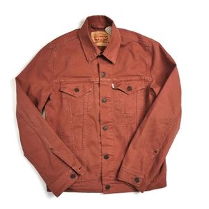Levi Strauss Midweight Denim Button Down Trucker Jacket Medium 98% Cotton